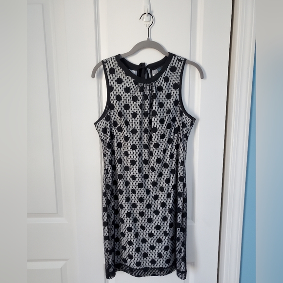 White Dress w/ Black Polka Dots - Picture 1 of 3